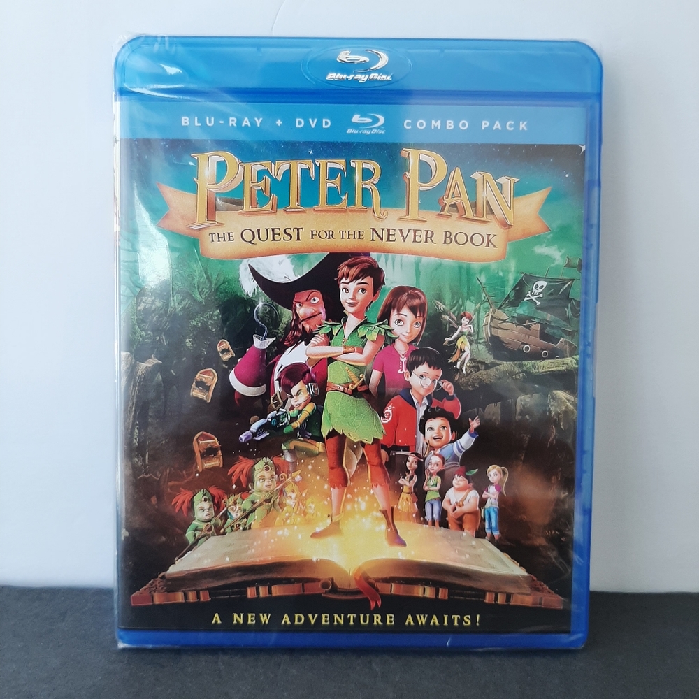 Peter Pan: The Quest for the Never Book Blu-Ray + DVD Combo Pack NEW SEALED